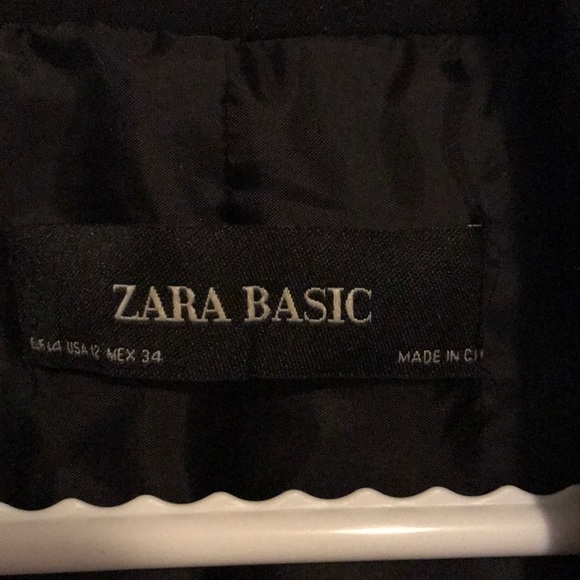 Zara black blazer sz 12 - Picture 2 of 3